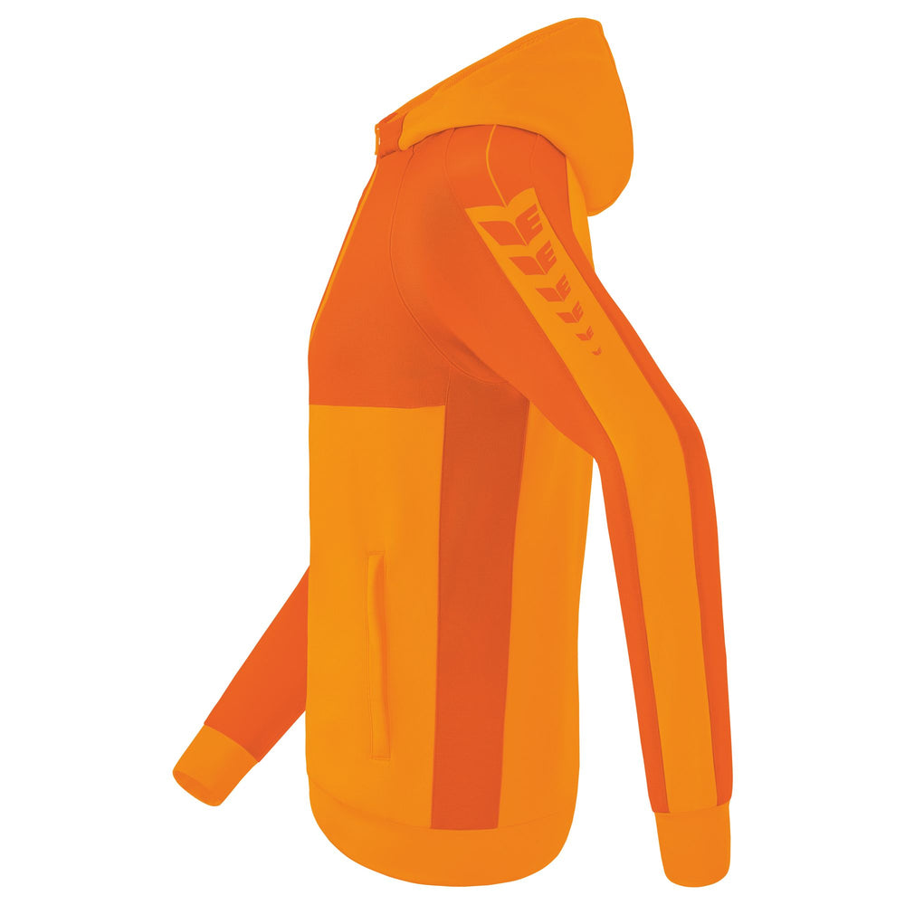 ERIMA Six Wings Trainingsjacke mit Kapuze (new orange/orange)