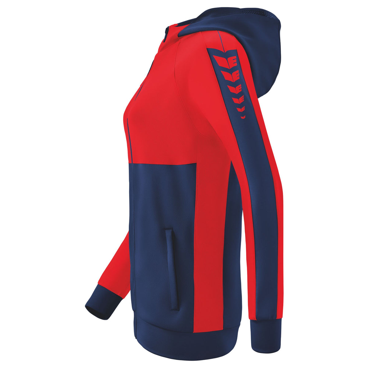 ERIMA Six Wings Trainingsjacke mit Kapuze Damen (new navy/rot)