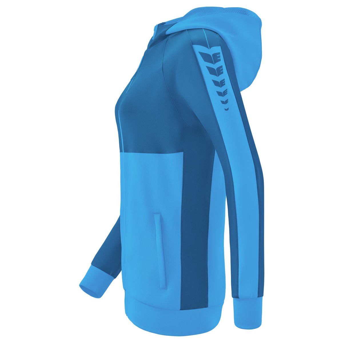 ERIMA Six Wings Trainingsjacke mit Kapuze Damen (curacao/mykonos)