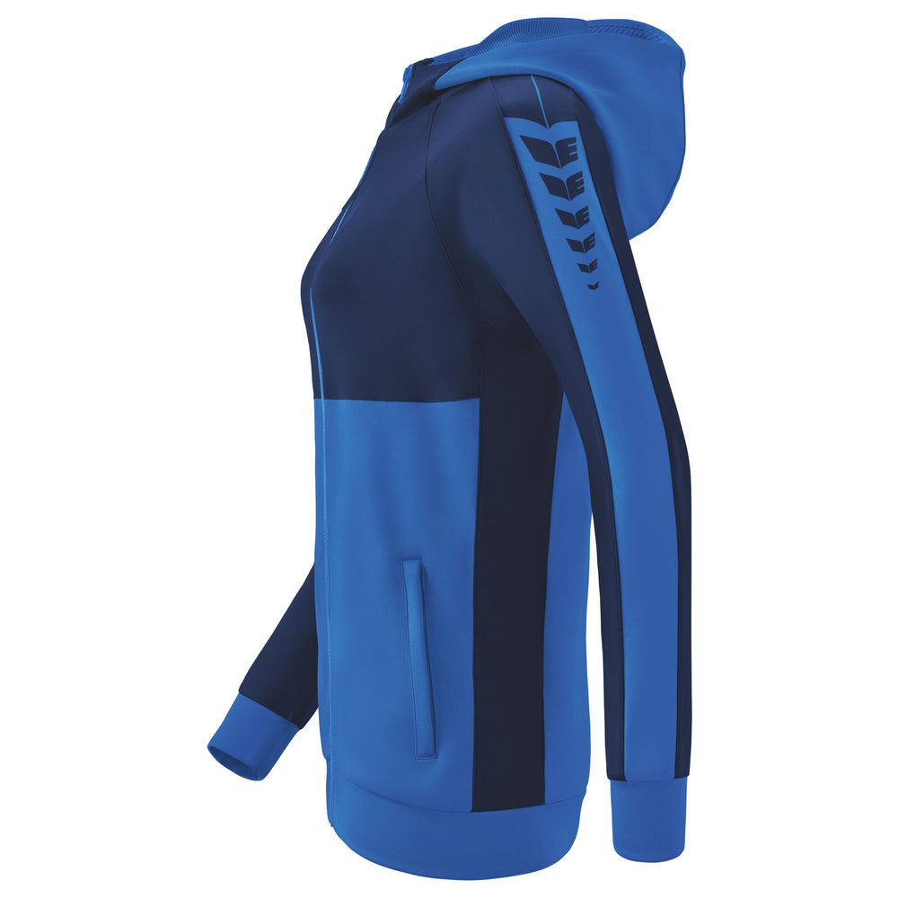 ERIMA Six Wings Trainingsjacke mit Kapuze Damen (new royal/new navy)