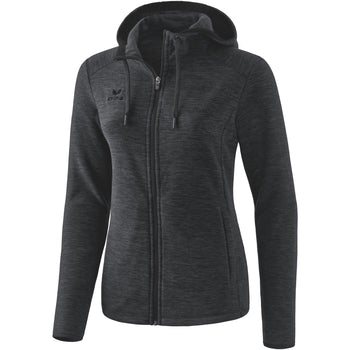 ERIMA Fleecejacke Damen (schwarz melange)