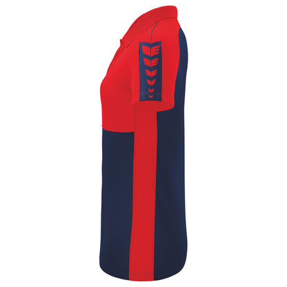 ERIMA Six Wings Poloshirt Damen (new navy/rot)