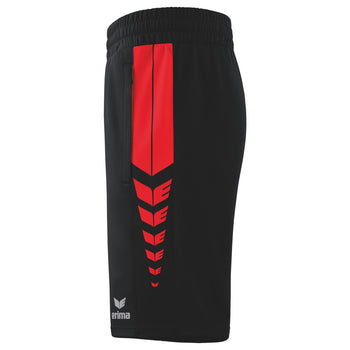 ERIMA Six Wings Worker Shorts (schwarz/rot)