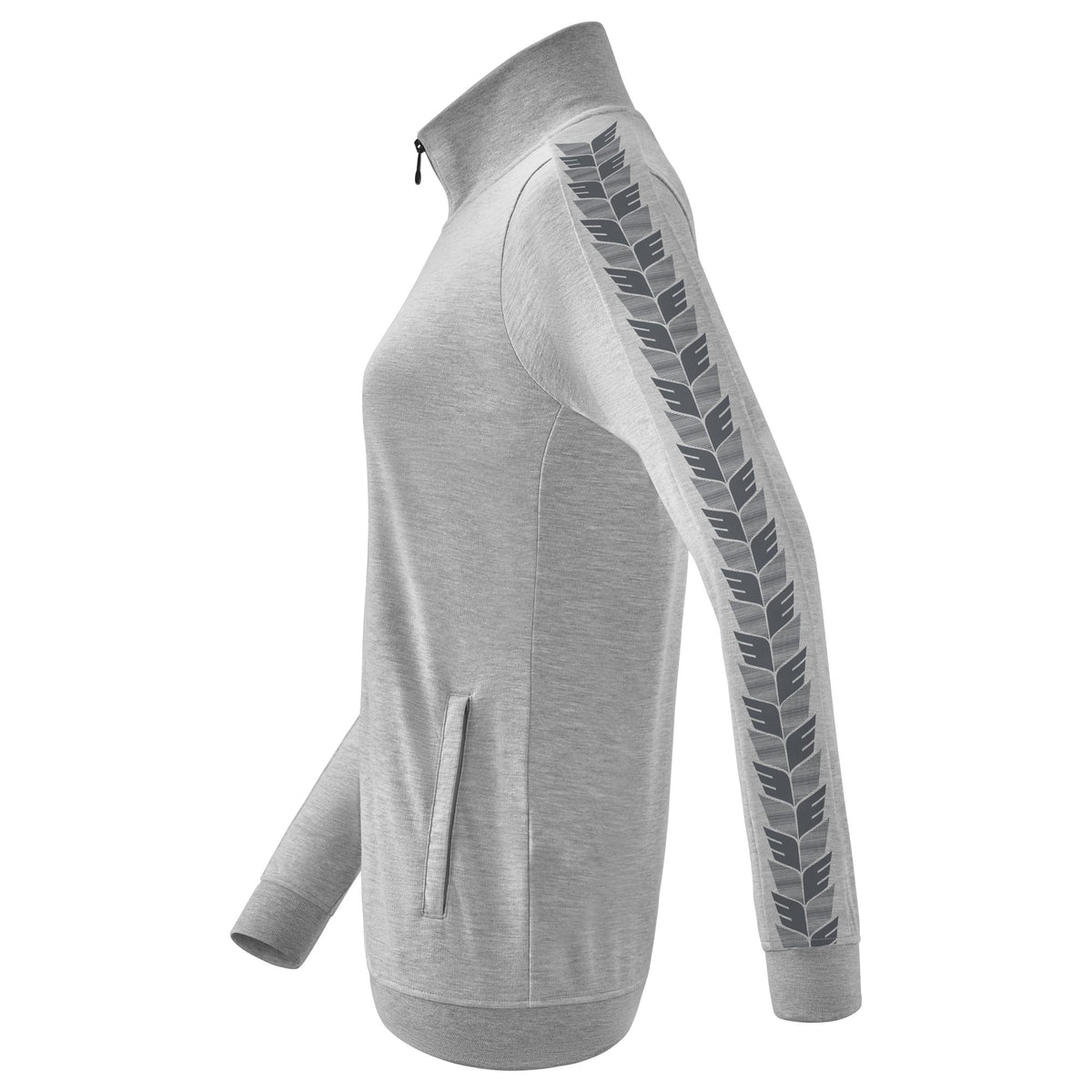 ERIMA Essential Team Tracktop Jacke Damen (hellgrau melange/slate grey)