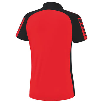 ERIMA Six Wings Poloshirt Damen (rot/schwarz)