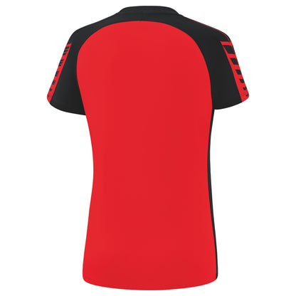 ERIMA Six Wings T-Shirt Damen (rot/schwarz)