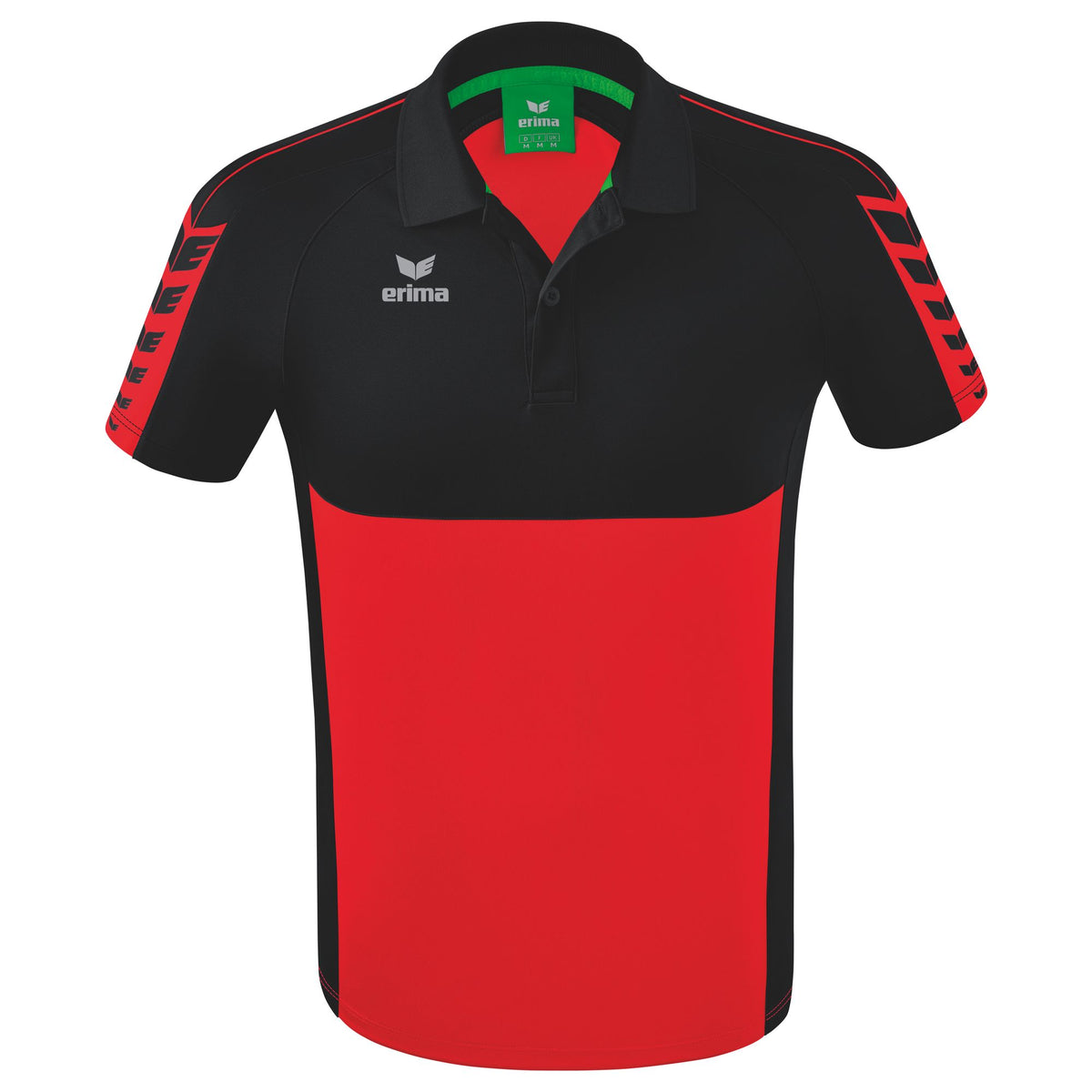 ERIMA Six Wings Poloshirt (rot/schwarz)