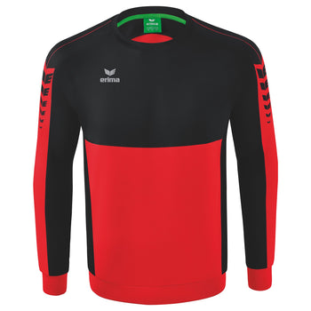 ERIMA Six Wings Sweatshirt (rot/schwarz)