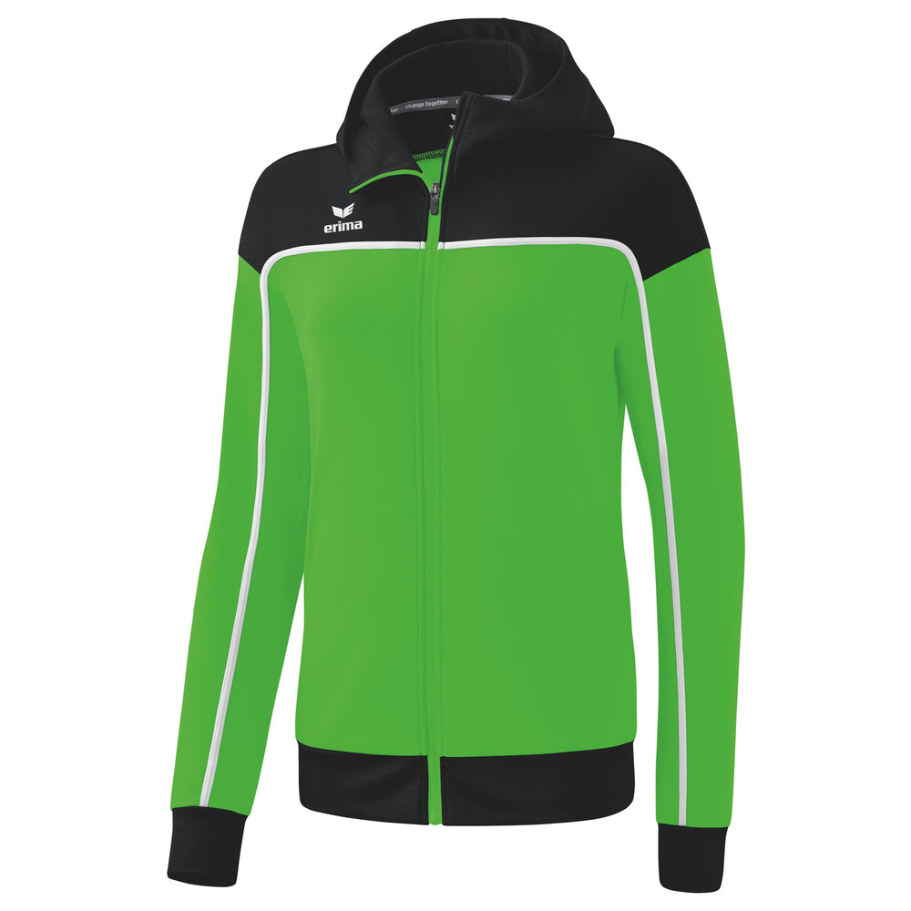 ERIMA CHANGE by erima Trainingsjacke mit Kapuze Damen (green/schwarz/weiß)