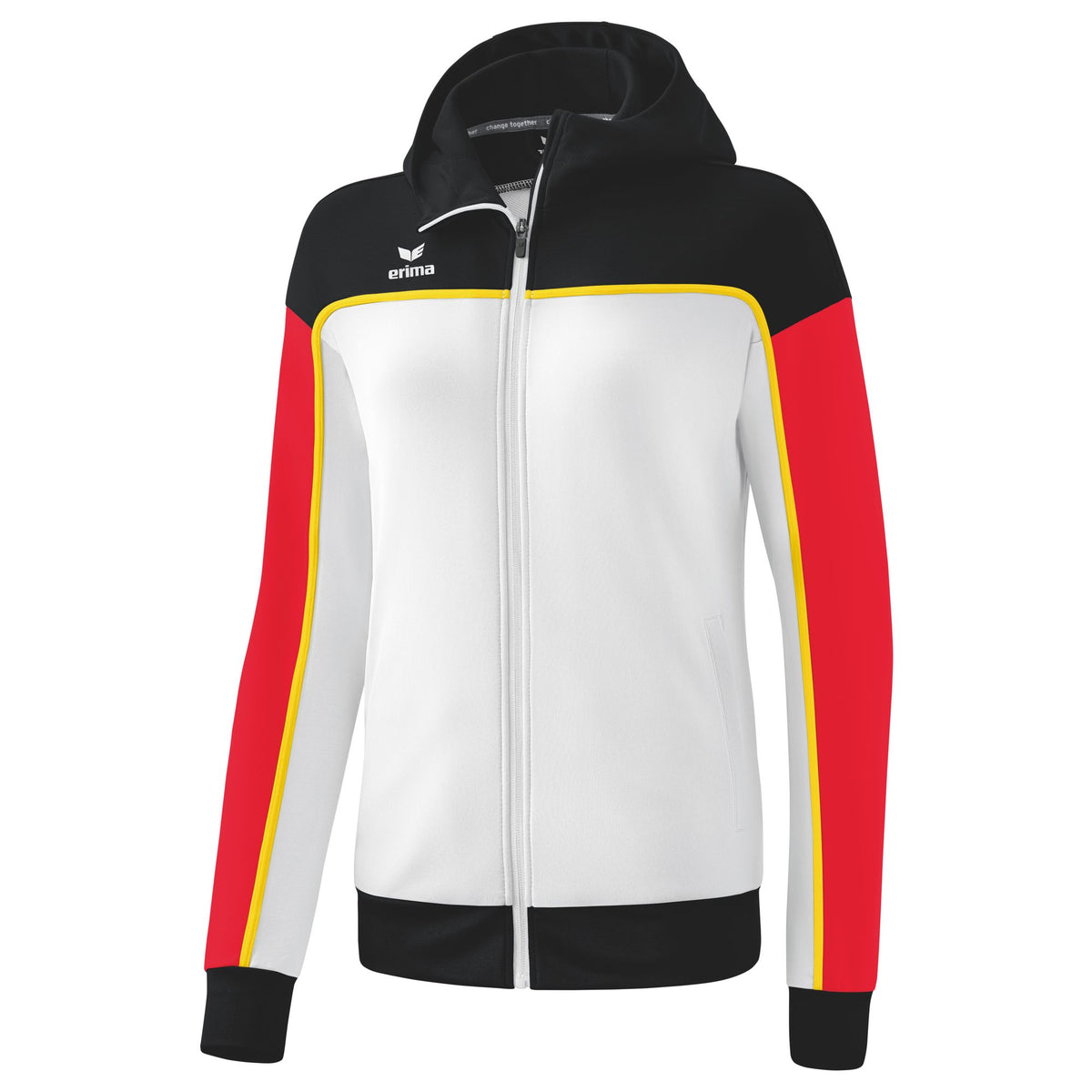 ERIMA CHANGE by erima Trainingsjacke mit Kapuze Damen (weiß/schwarz/rot)