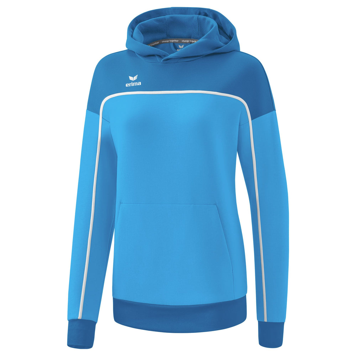 ERIMA CHANGE by erima Kapuzensweat Damen (curacao/mykonos/weiß)