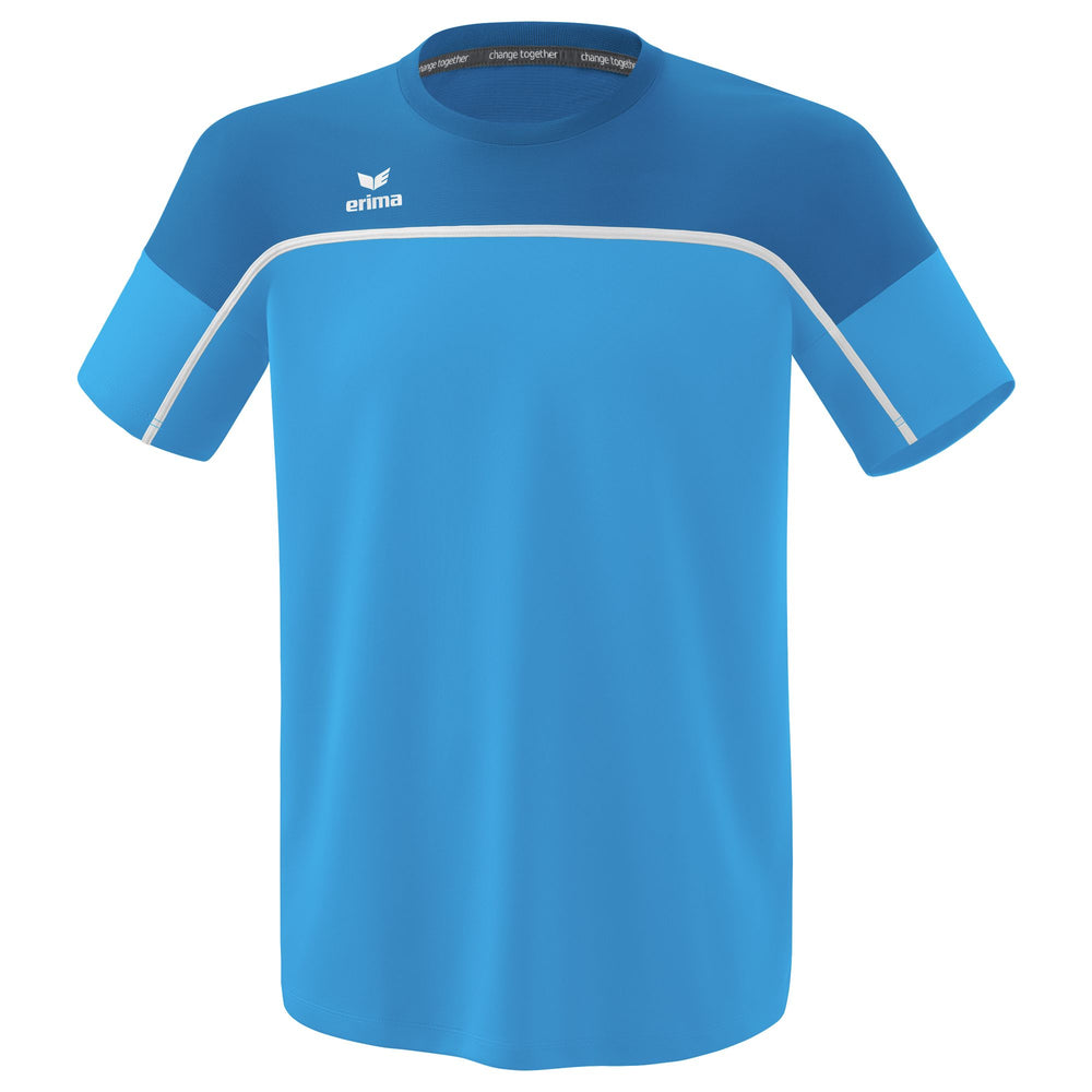 ERIMA CHANGE by erima T-Shirt (curacao/mykonos/weiß)