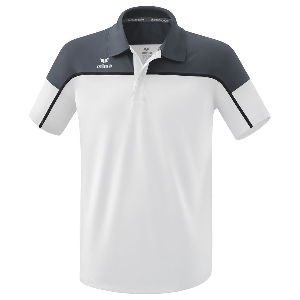 ERIMA CHANGE by erima Poloshirt (weiß/slate grey/schwarz)