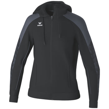 ERIMA EVO STAR Trainingsjacke mit Kapuze Damen (schwarz/slate grey)