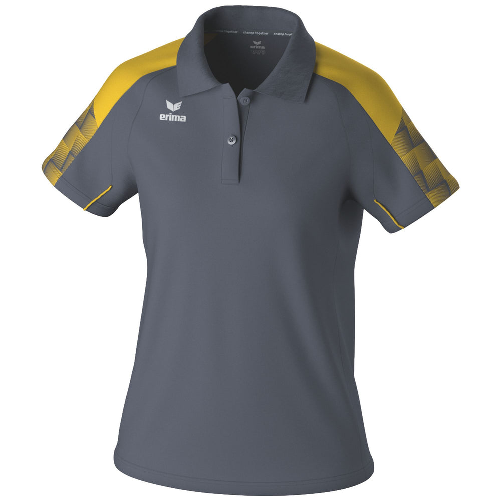 ERIMA EVO STAR Poloshirt Damen (slate grey/gelb)