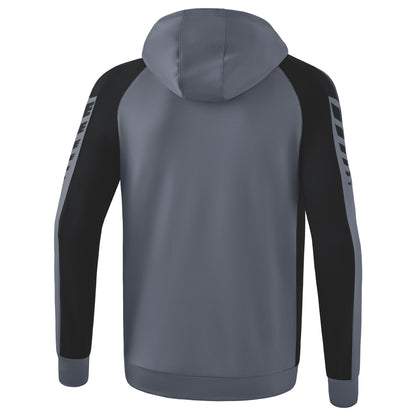 ERIMA Six Wings Trainingsjacke mit Kapuze (slate grey/schwarz)