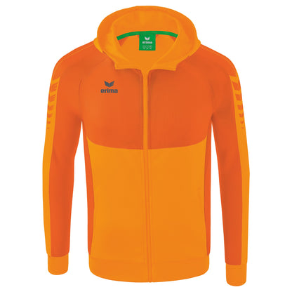 ERIMA Six Wings Trainingsjacke mit Kapuze (new orange/orange)