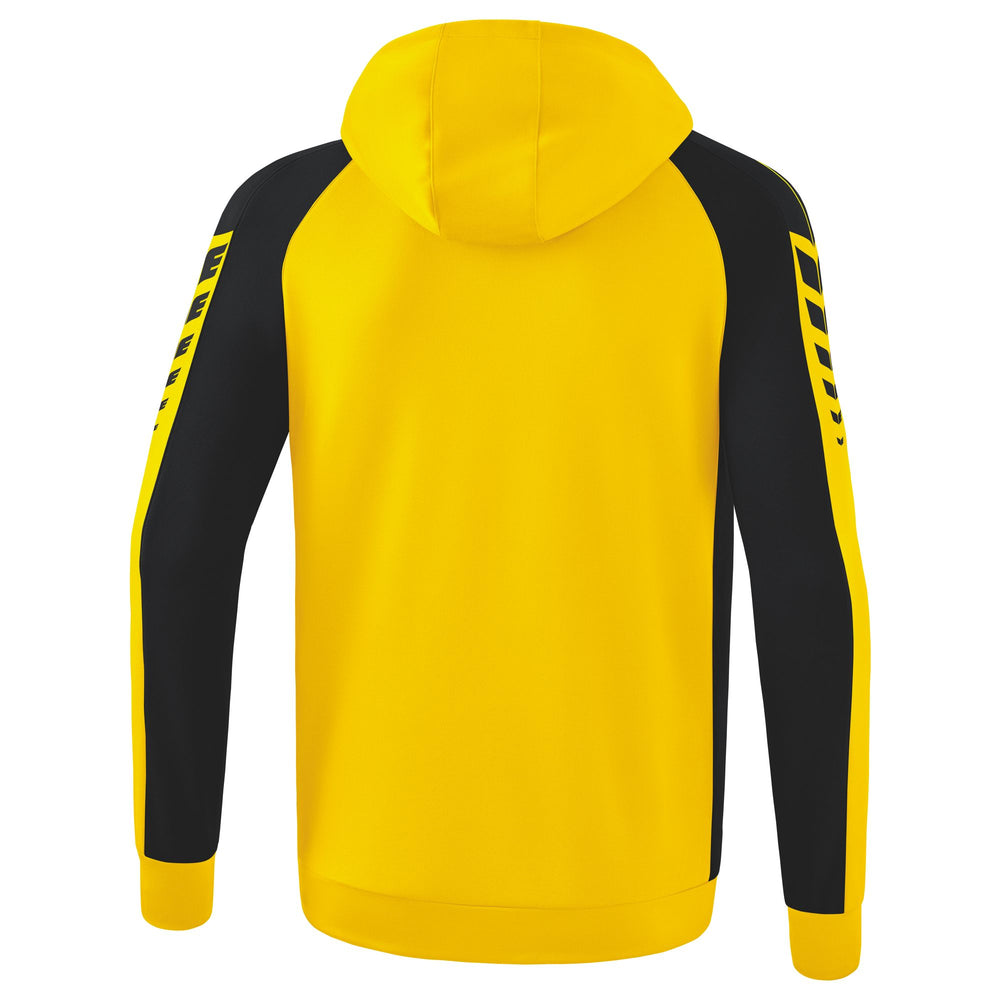 ERIMA Six Wings Trainingsjacke mit Kapuze (gelb/schwarz)