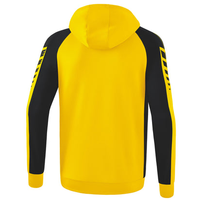 ERIMA Six Wings Trainingsjacke mit Kapuze (gelb/schwarz)