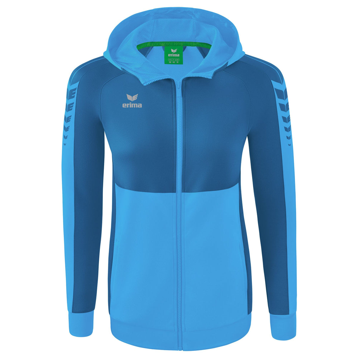 ERIMA Six Wings Trainingsjacke mit Kapuze Damen (curacao/mykonos)