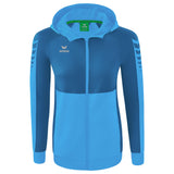 ERIMA Six Wings Trainingsjacke mit Kapuze Damen (curacao/mykonos)