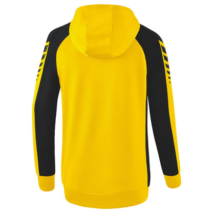 ERIMA Six Wings Trainingsjacke mit Kapuze Damen (gelb/schwarz)