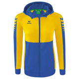 ERIMA Six Wings Trainingsjacke mit Kapuze Damen (new royal/gelb)