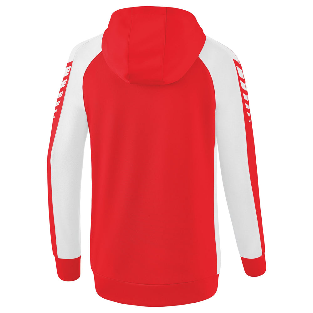ERIMA Six Wings Trainingsjacke mit Kapuze Damen (rot/weiß)