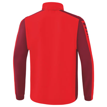 ERIMA Six Wings Jacke mit abnehmbaren Ärmeln (rot/bordeaux)