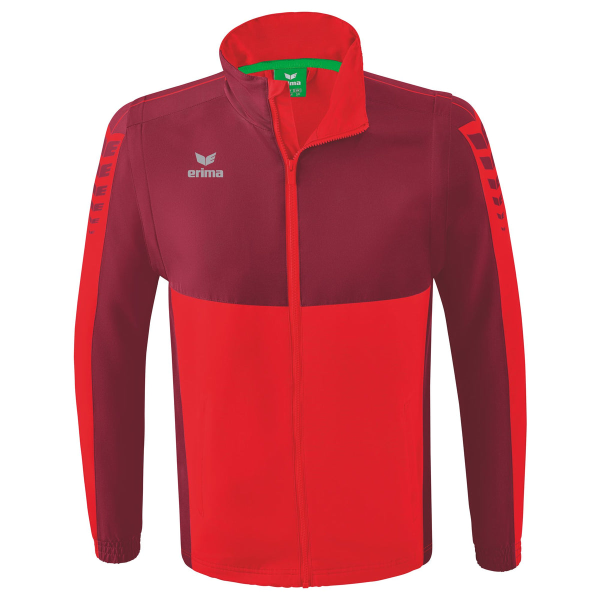 ERIMA Six Wings Jacke mit abnehmbaren Ärmeln (rot/bordeaux)
