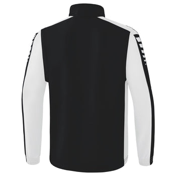 ERIMA Six Wings Jacke mit abnehmbaren Ärmeln (schwarz/weiß)