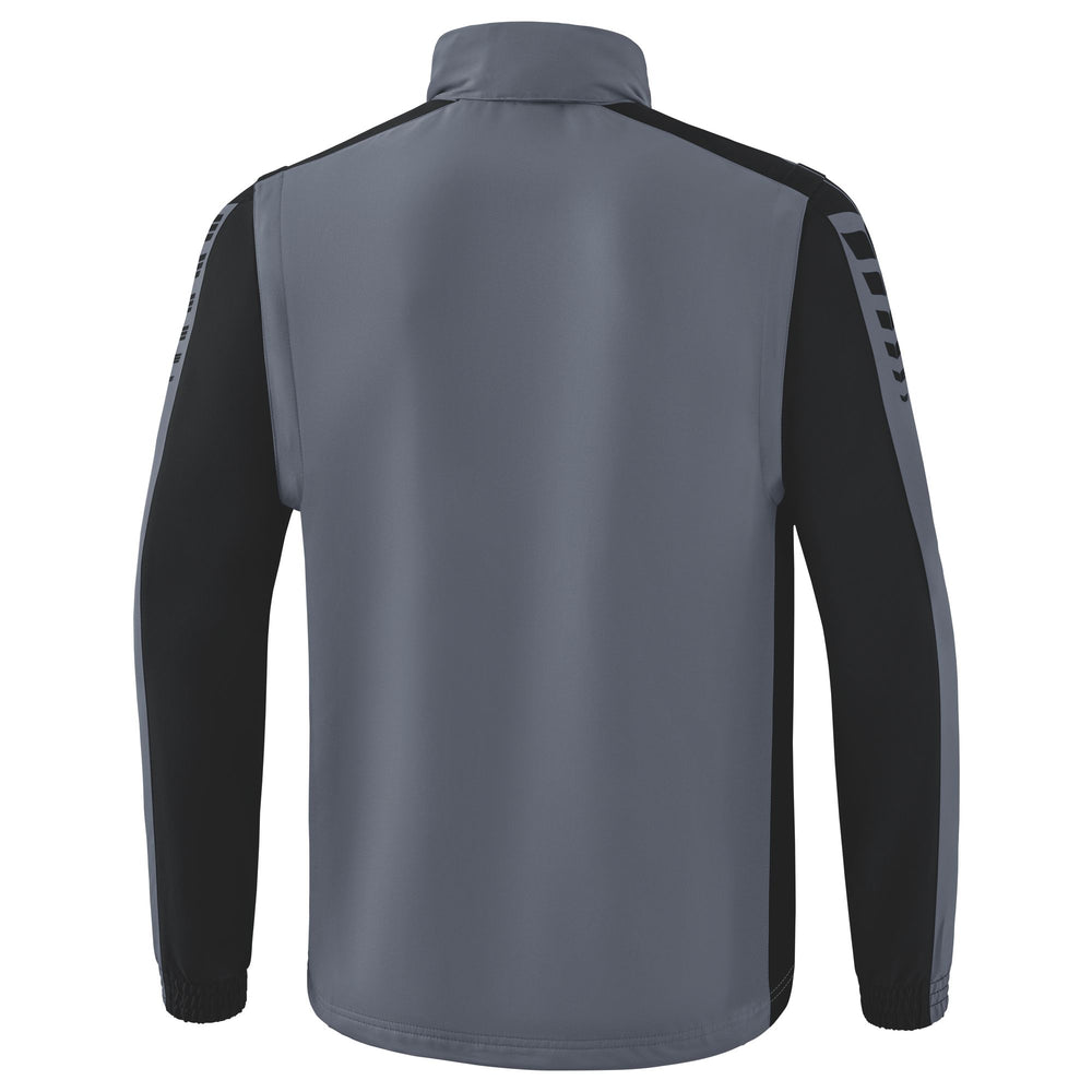 ERIMA Six Wings Jacke mit abnehmbaren Ärmeln (slate grey/schwarz)