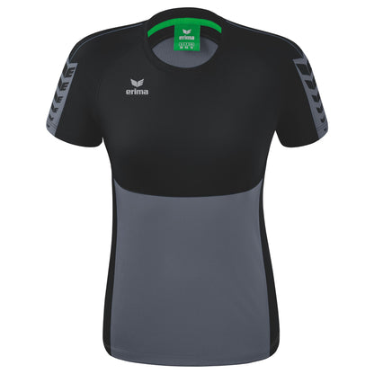 ERIMA Six Wings T-Shirt Damen (slate grey/schwarz)