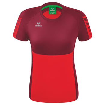 ERIMA Six Wings T-Shirt Damen (rot/bordeaux)