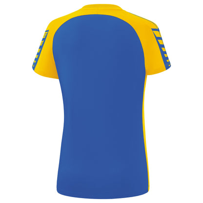 ERIMA Six Wings T-Shirt Damen (new royal/gelb)