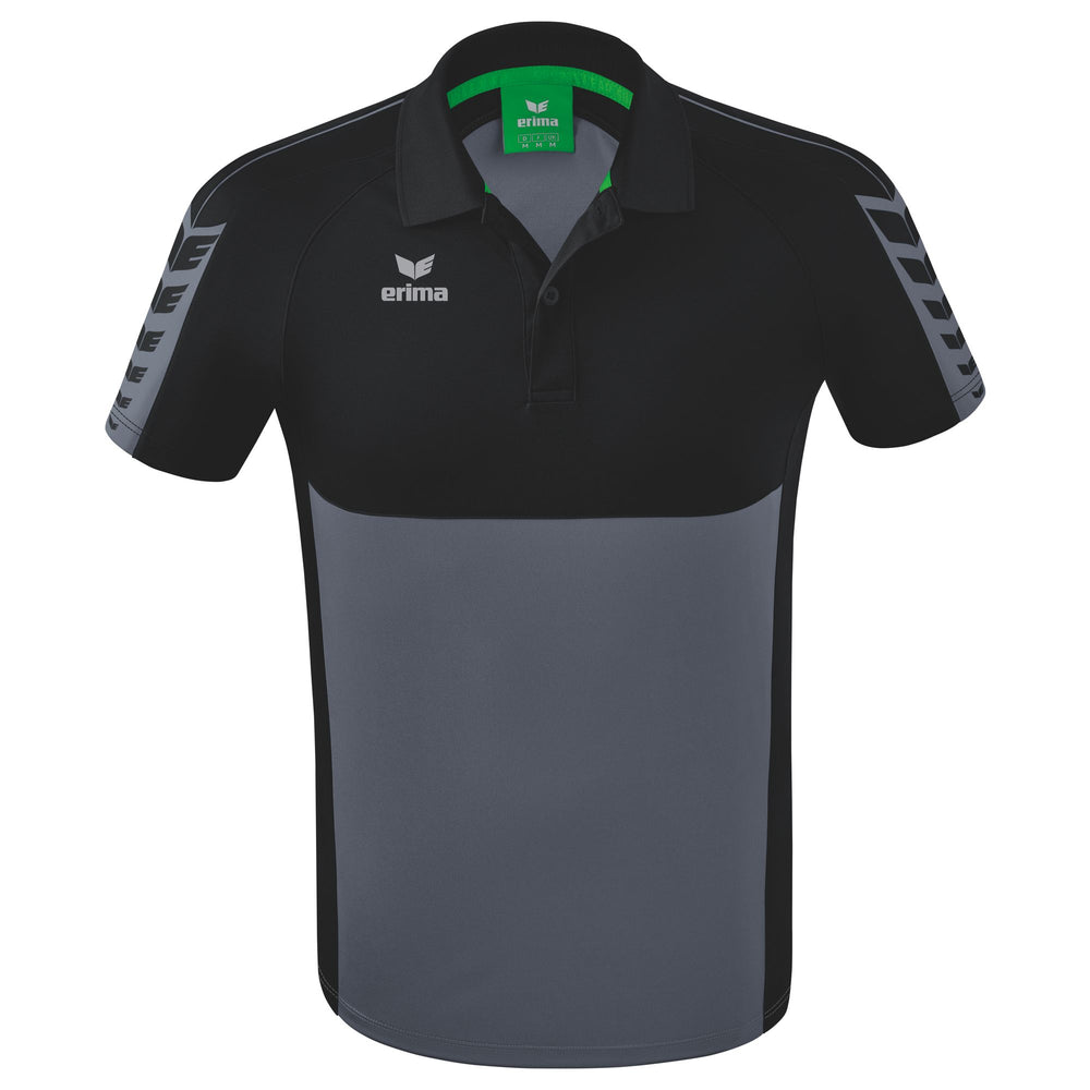 ERIMA Six Wings Poloshirt (slate grey/schwarz)