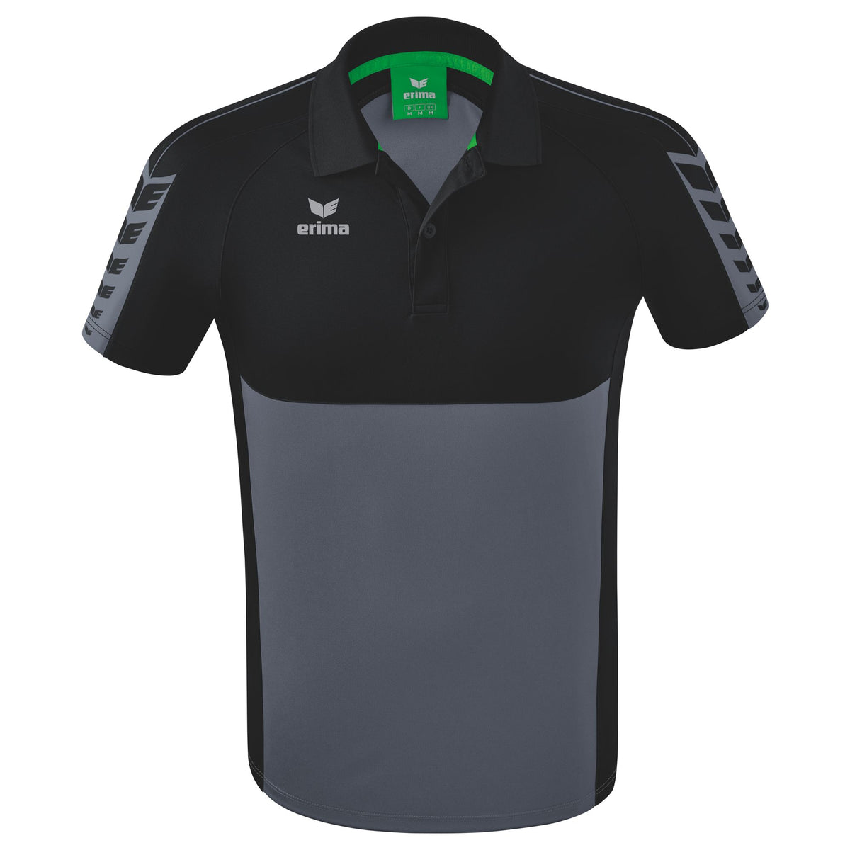 ERIMA Six Wings Poloshirt (slate grey/schwarz)