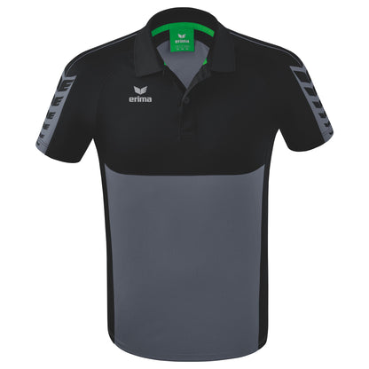 ERIMA Six Wings Poloshirt (slate grey/schwarz)
