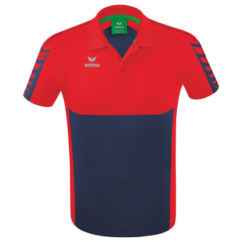 ERIMA Six Wings Poloshirt (new navy/rot)