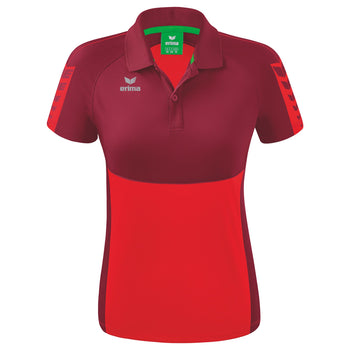 ERIMA Six Wings Poloshirt Damen (rot/bordeaux)