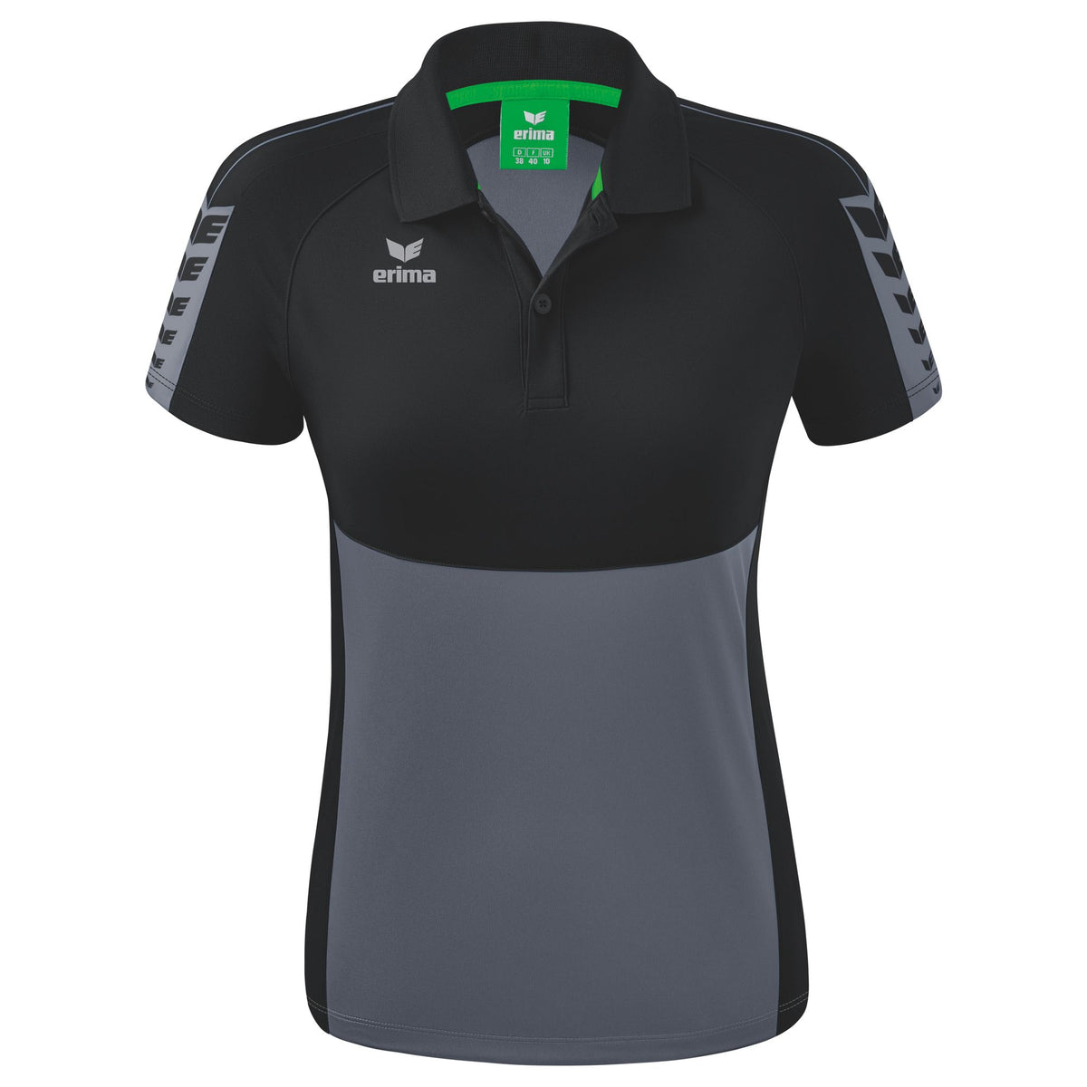 ERIMA Six Wings Poloshirt Damen (slate grey/schwarz)