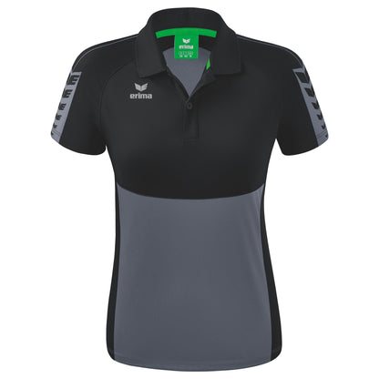 ERIMA Six Wings Poloshirt Damen (slate grey/schwarz)