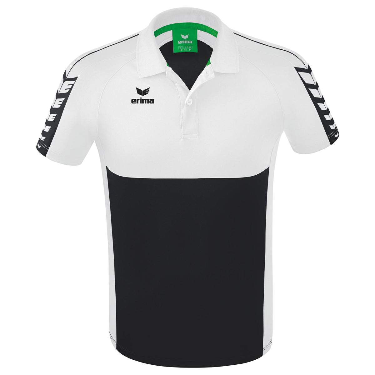 ERIMA Six Wings Poloshirt (schwarz/weiß)