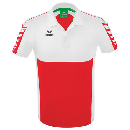 ERIMA Six Wings Poloshirt (rot/weiß)