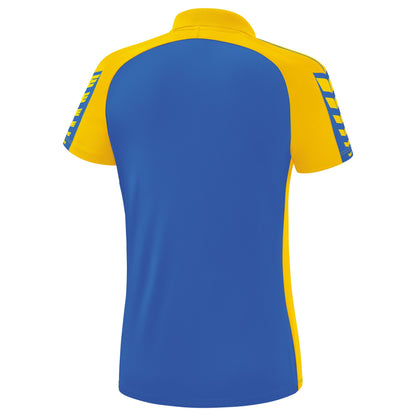 ERIMA Six Wings Poloshirt Damen (new royal/gelb)