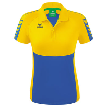 ERIMA Six Wings Poloshirt Damen (new royal/gelb)