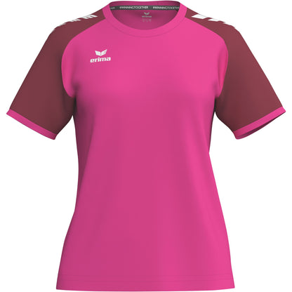 ERIMA WINGS Jersey Shortsleeve Damen (pink glo/bordeaux)