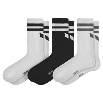 ERIMA Wings Socks 3pack (weiß/schwarz)
