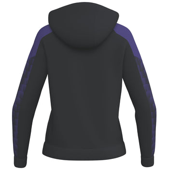 ERIMA EVO STAR Trainingsjacke mit Kapuze Damen (schwarz/ultra violet)