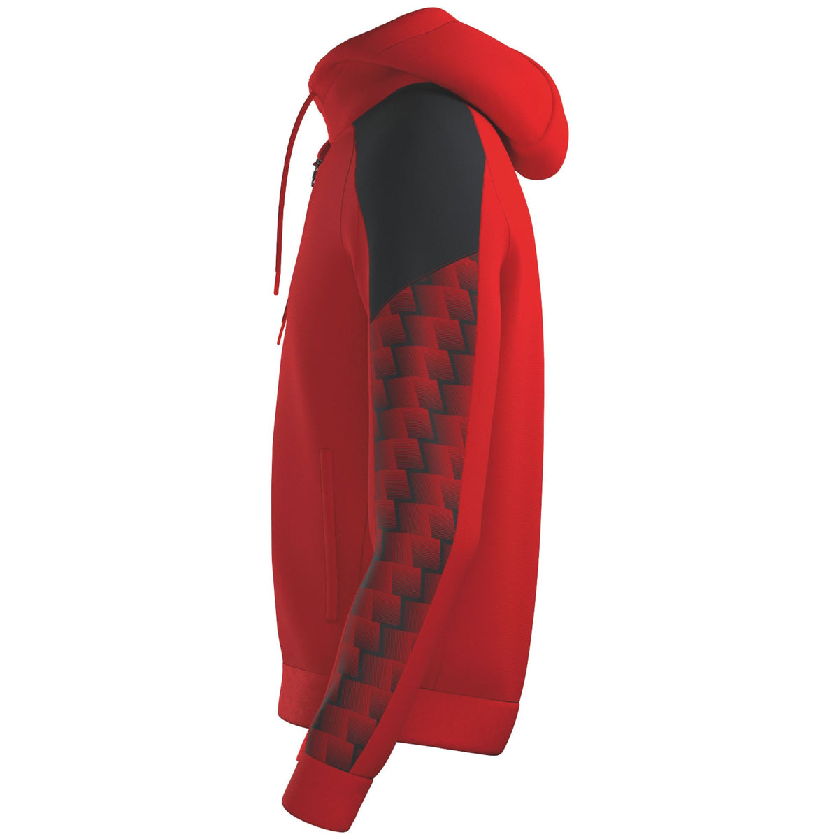 ERIMA EVO STAR Trainingsjacke mit Kapuze (rot/schwarz)